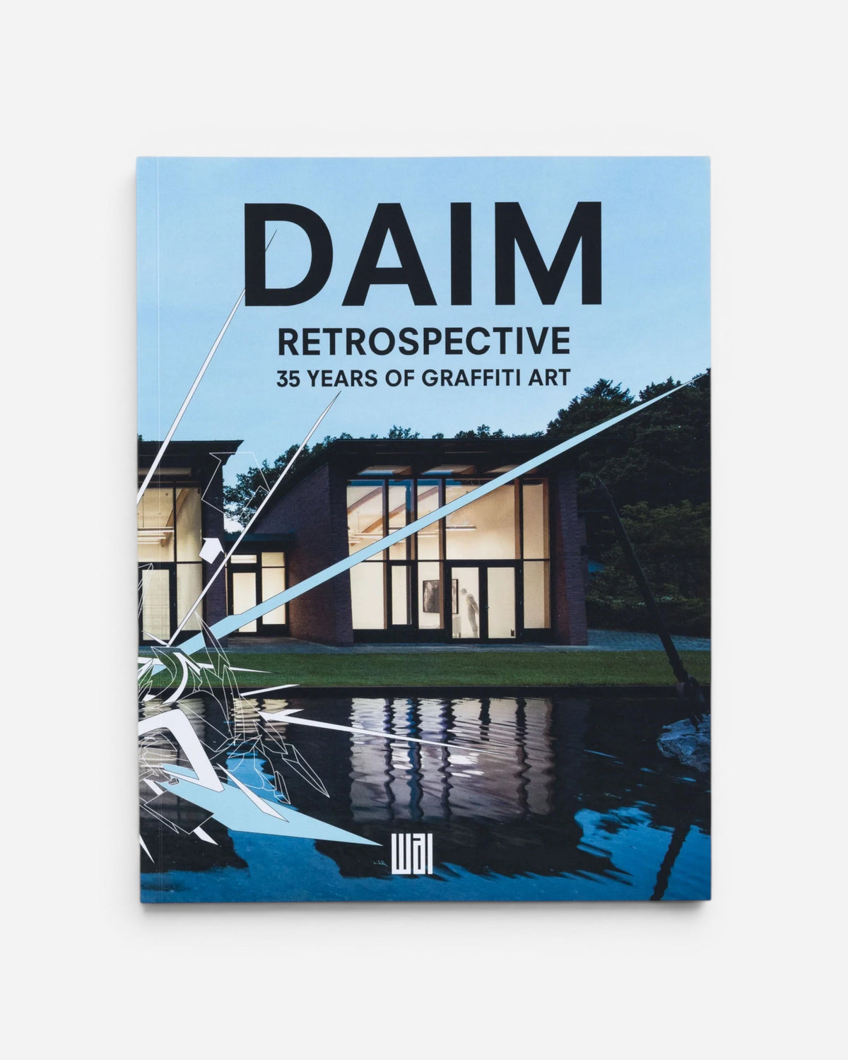 Astrofat DAIM Retrospective 35 Years Of Graffiti Art book cover featuring modern architecture and abstract graphics.