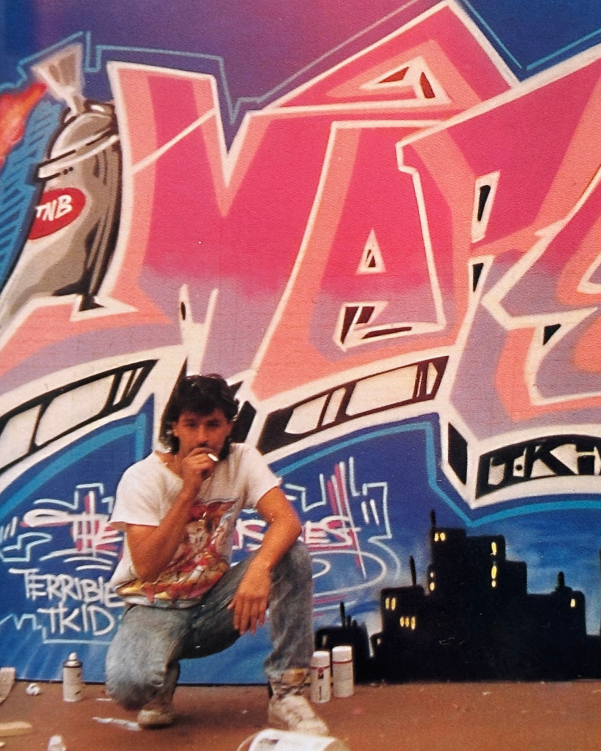 Astrofat presents The Nasty Terrible T-Kid 170 book cover featuring graffiti art by T-Kid 170.